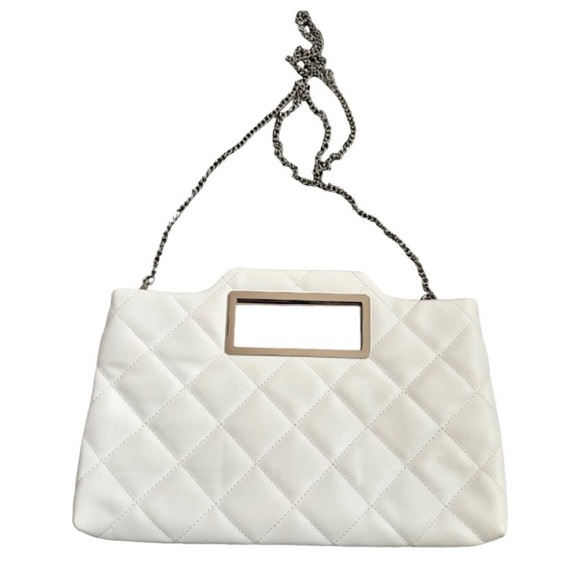 White Quilted clutch by I.N.C. International Concepts NWOT - Picture 2 of 4